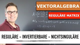 Was ist eine Reguläre Matrix  Wie berechne ich invertierbare Matrizen  lineare Vektoralgebra [upl. by Xyno]