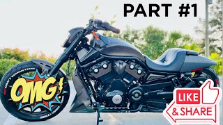 Part 1 How to install custom body kit For Harley Davidson V Rod vrod motorcycle harleydavidson [upl. by Llerehc259]