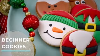 Beginner Christmas Cookie Tutorial [upl. by Namurt]