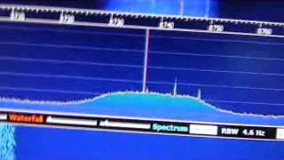 teste sdr panadapter ts 570 [upl. by Caesaria]