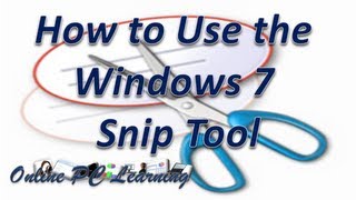 Windows 7 Snip Tool  Windows [upl. by Anem]