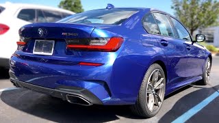 2021 BMW M340i xDrive Portimao Blue Metallic 382HP  InDepth Visual Walk Around [upl. by Janerich132]