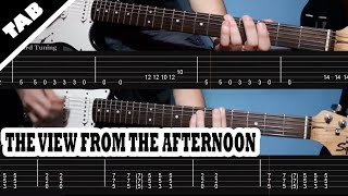 The View From The Afternoon  Arctic Monkeys  Guitar TAB  Lesson  Tutorial [upl. by Analed219]