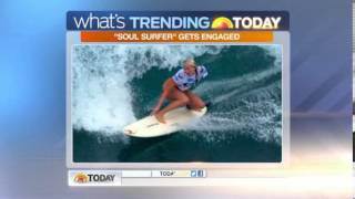 Shark attack victim Bethany Hamilton gets engaged [upl. by Attirehs780]