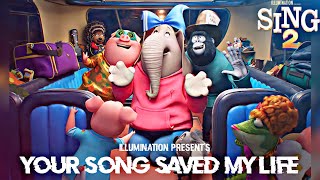 Sing 2  Your Song Saved My Life  U2  Music Video [upl. by Avilla890]