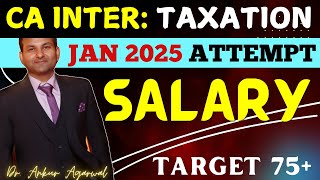 SALARY L6  Income tax act  SALARY HEAD  CAR perk  CA Inter January 2025  Dr Ankur Aggarwal [upl. by Dorrie245]