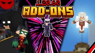 MCPE Addons for 12060 Jujutsu Kaisen Addon The Batman Addon Assassins Creed Addon [upl. by Jeroma570]