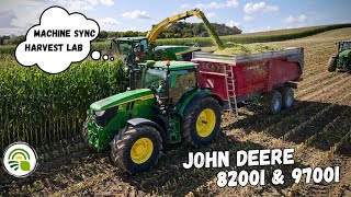 JOHN DEERE 8200i amp 9700i à lensilage de maïs  Machine Sync amp Harvest Lab  AGRIVISION [upl. by Trevorr82]