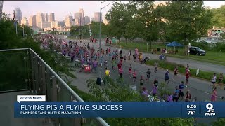 Almost 5000 runners take part in the 2024 Flying Pig Marathon [upl. by Soren512]