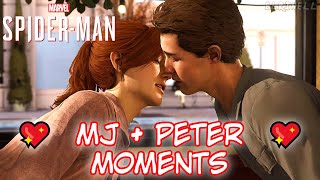 MJ amp Peter  Romance Scenes  Marvels SpiderMan [upl. by Targett]