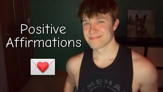 ASMR Positive Affirmations For Sleep 💌 male whispers [upl. by Benyamin]