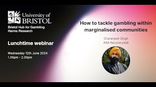 Webinar  How to tackle gambling within marginalised communities [upl. by Yellas628]