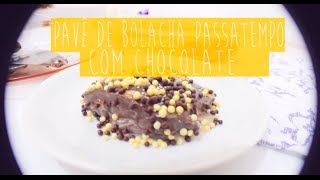 Pavê de bolacha Passatempo com chocolate  Receita do CozinhandoPara2ou1com [upl. by Ahsiuqram948]