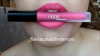 Huda beauty LIQUID matte LIPSTICK in VIDEOSTAR [upl. by Wells619]