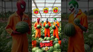 Brawlstar Rank 28 💪 Prison watermelon 🍉 Artist 🎯spiderman brawlstars marvel dc avengers [upl. by Atirehc536]