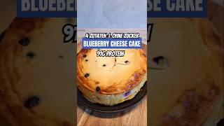 Leckerer Blueberry Cheesecake  HighProtein  ohne Zucker  nur 4 Zutaten [upl. by Attenov653]