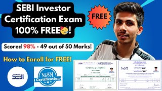 SEBI Investor Certification Examination by NISM How to enroll for FREE amp syllabus✅👍nismexam sebi [upl. by Joseph850]