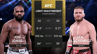 Jon Jones vs Jan Blachowicz Full Fight  UFC 5 Fight Night [upl. by Ynetsed481]