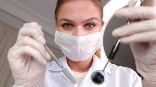 ASMR Dental Examination and Teeth Cleaning Medical RP Personal Attention [upl. by Aniretac]