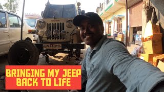 BRINGING MY 30 YEAR OLD JEEP BACK TO LIFE  CAR PROJECT  MAHINDRA JEEP  CL500  4X4  PART 1 [upl. by Kunkle]