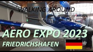 walking around Aero Expo 2023 Friedrichshafen [upl. by Areemas]