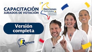 Capacitación JURADOS DE VOTACIÓN 2023  COMPLETO [upl. by Hy493]