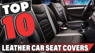 Best Leather Car Seat Cover In 2024  Top 10 Leather Car Seat Covers Review [upl. by Vita]