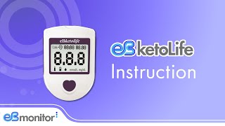 V2023 eBketolife Blood Ketone Meter  Instruction Video  Ketodiet Testing  eBmonitor® by Visgeneer [upl. by Sven295]