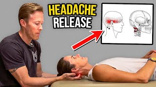 How to Relieve Headache Pain Suboccipital Mobilization [upl. by Ailec]