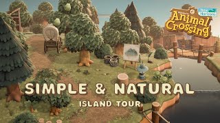 Natural amp Simple Forestcore Island Tour  Animal Crossing New Horizons [upl. by Kcitrap]