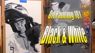 How to Oil Paint with Black and White [upl. by Irrahs941]