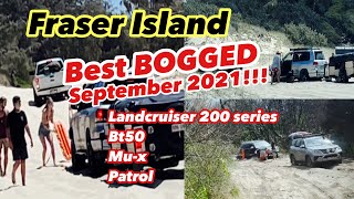 Fraser Island Best 4wd Bogged Time September 2021 [upl. by Ortiz]