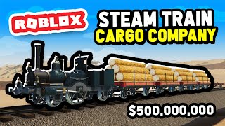 Creating a STEAM CARGO Train Company in Roblox Steam amp Steel [upl. by Arama]