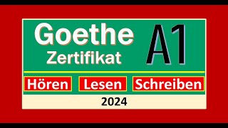 Start Deutsch A1 Hören Lesen modelltest 2024 mit Lösung am Ende  Vid  209 [upl. by Ennovyhc176]