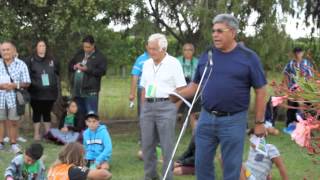 Uncle Philip talks  Maori Island Urupa MacDonald Reunion 2014 [upl. by Gesner]