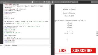 LATEX 08MATHEMATICS IN LATEX PART 1 [upl. by Searby]