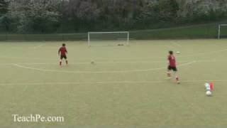 Soccer Drills  Passing 10  Pass and Shoot [upl. by Lentha]