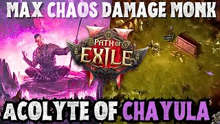 Path of Exile 2 HC Acolyte of Chayula Monk Chaos Arrow Explosion Build [upl. by Brose]