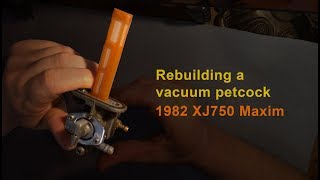 Rebuild vacuum fuel petcock  Yamaha Maxim [upl. by Resor113]