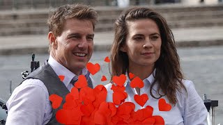 tom cruise dating hayley atwell costar Mission Impossible 7  Inside Story [upl. by Llerrat]