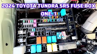 2024 Toyota tundra SR5 left side fuse box under the hood [upl. by Loar]