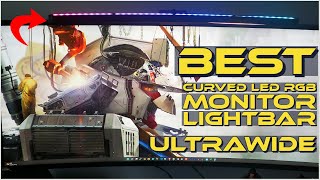 The Best Curved LED RGB Monitor Light Bar for Ultrawide Monitors🔥 [upl. by Garry]