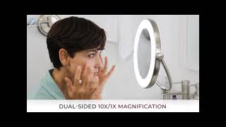 Sunlight Magnifying LED Lighted Vanity Mirror [upl. by Naples]