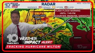 Tracking Milton Latest updates advisory information on storm path as landfall approaches 6PM adv [upl. by Goldin]