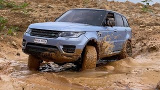 LAND ROVER  RANGE ROVER SPORT Muddy Offroad Driving 4X4 RC Car No17 [upl. by Doner]