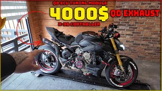 Installing the Ultimate 4000 QD Exhaust on My Ducati Streetfighter V4s  A Game Changer [upl. by Llehsal]