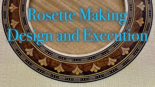 New Rosette Design and Execution Lutherie guitar building demonstration  quick tutorial [upl. by Caddric]