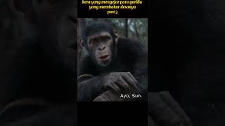 Kera yang mengejar para gorilla yang telah membakar desanya part 3alur cerita film [upl. by Gristede]