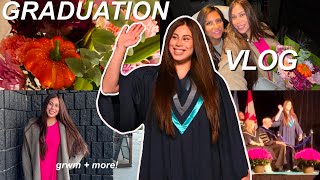 COLLEGE GRADUATION VLOG 2024 grwm ceremony haul chitchat [upl. by Hermina]