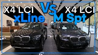 BMW X4 Xline 과 M spt 패키지 비교 [upl. by Silyhp]